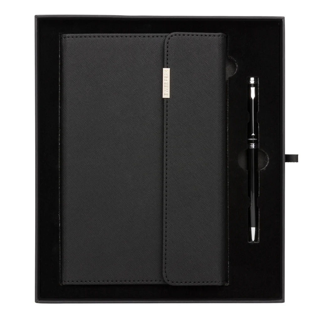 Swiss Peak deluxe A5 notitieboek en pen set