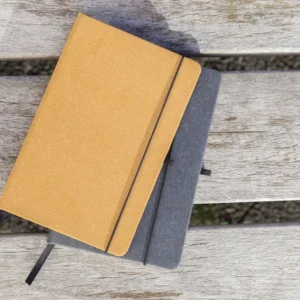 GRS Gerecycled lederen hardcover notitieboek A5