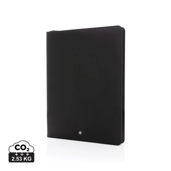 Swiss Peak Heritage RCS rPU A4 portfolio met rits zwart