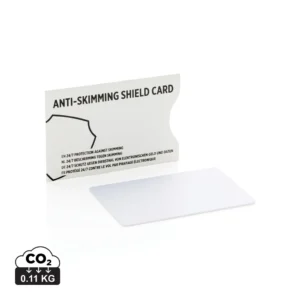Anti-skimming beschermkaart met actieve stoorzender chip wit