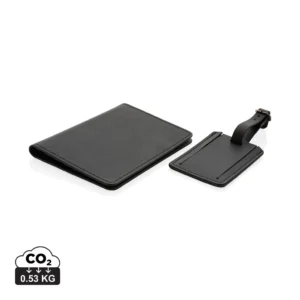 Swiss Peak GRS gerecycled PU reiscadeauset zwart