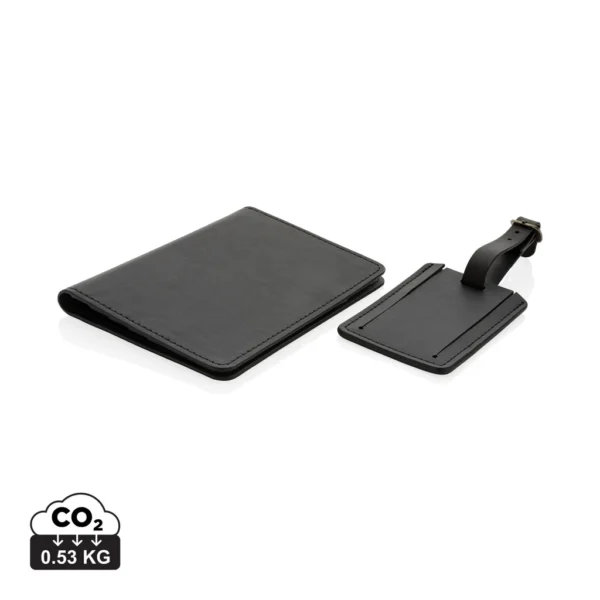 Swiss Peak GRS gerecycled PU reiscadeauset zwart