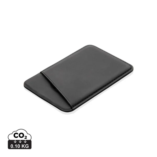 Magnetische telefoon kaarthouder zwart