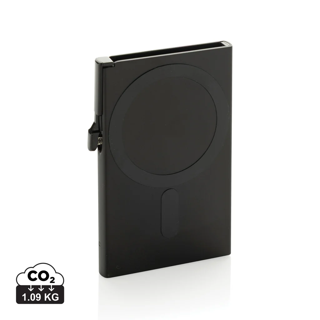 Standard aluminium RFID magnetic telefoon kaarthouder zwart