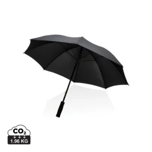 23" Impact AWARE™ RPET 190T storm proof paraplu zwart