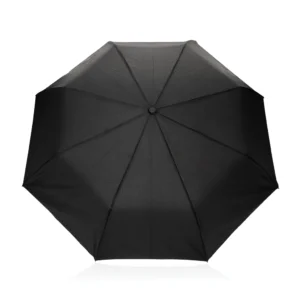 Kaycey 21" AWARE™ RPET Acaciahouten mini auto open paraplu