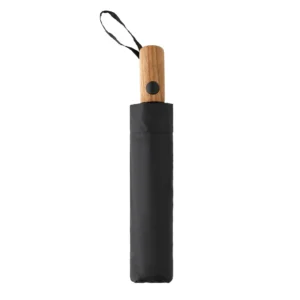 Kaycey 21" AWARE™ RPET Acaciahouten mini auto open paraplu
