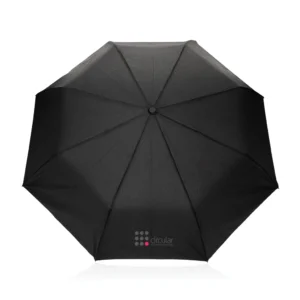 Kaycey 21" AWARE™ RPET Acaciahouten mini auto open paraplu