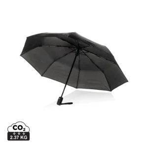 Swiss Peak Vito Aware™ RPET 21 inch auto open/close paraplu zwart