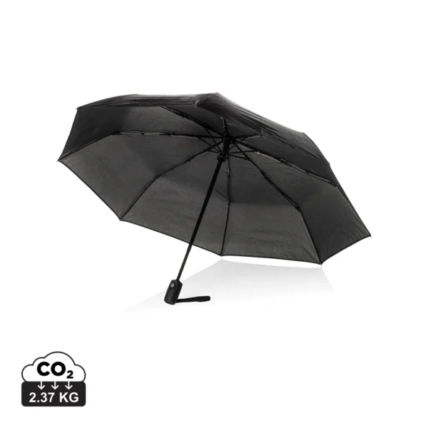 Swiss Peak Vito Aware™ RPET 21 inch auto open/close paraplu zwart