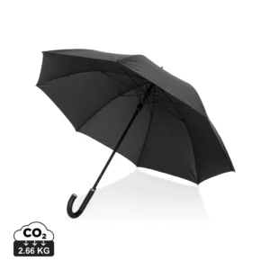 Swiss Peak Vero Aware™ RPET 25” umbrella met luxe handvat zwart