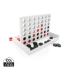 Connect houten vier-op-een-rij spel wit