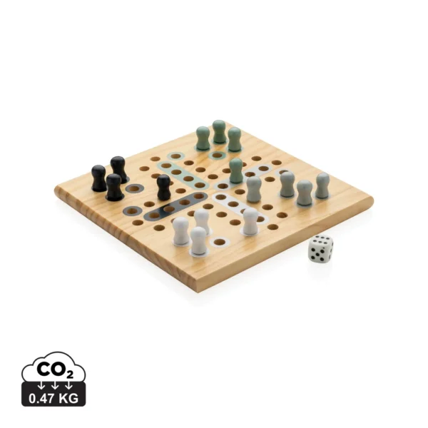 Claire houten mens erger je niet-spel bruin