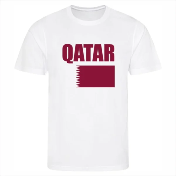 T-shirt WK Qatar Kinder - Vlag Qatar