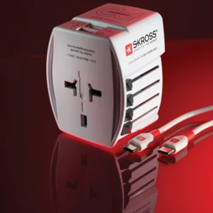 SKROSS MUV Wereldreisadapter 65W PD met USB C-kabel