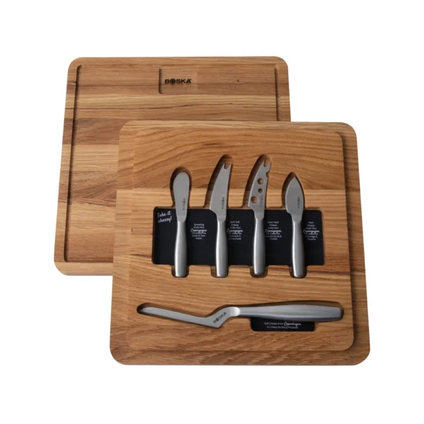 BOSKA Ultimate Cheese Set Small Copenhagen bruin, staal