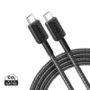 Anker USB-C naar USB-C kabel 1,8 meter 60W grijs, zwart