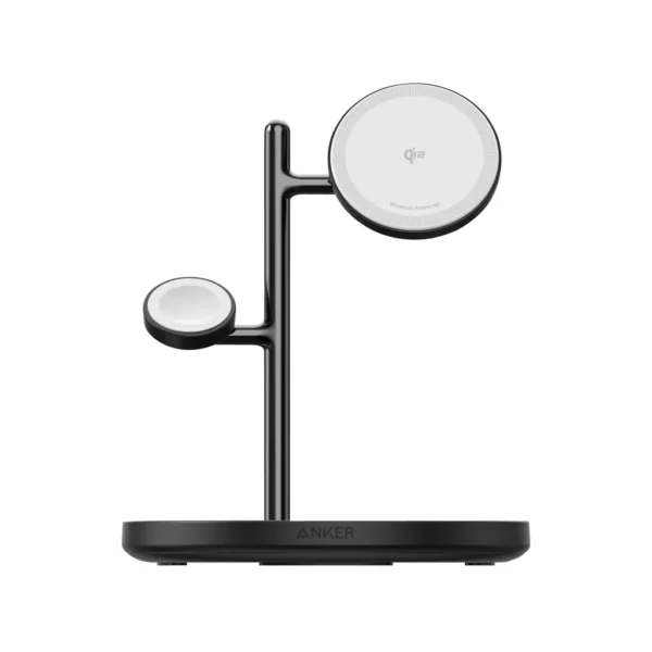 Anker MagGo draadloze oplaadstandaard (3-in-1-standaard) zwart