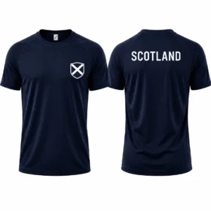 T-shirt Schotland - WK 2026 - Dry Fit - Ademend - Mesh - Raglan Mouwen