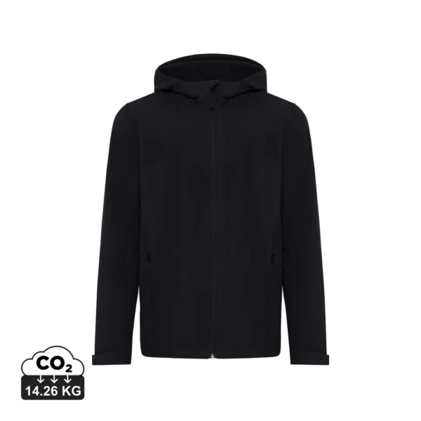IQONIQ Makalu gerecycled polyester softshell jas zwart