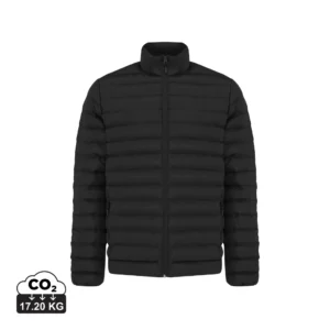 IQONIQ Maiko heren gerecycled polyester jas met voering zwart