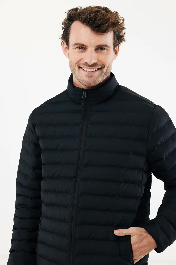 IQONIQ Maiko heren gerecycled polyester jas met voering