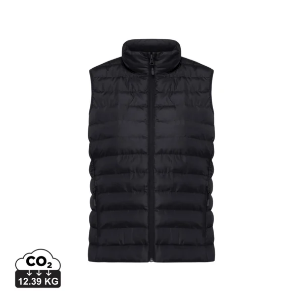 IQONIQ Meru dames gerecycled polyester bodywarmer zwart