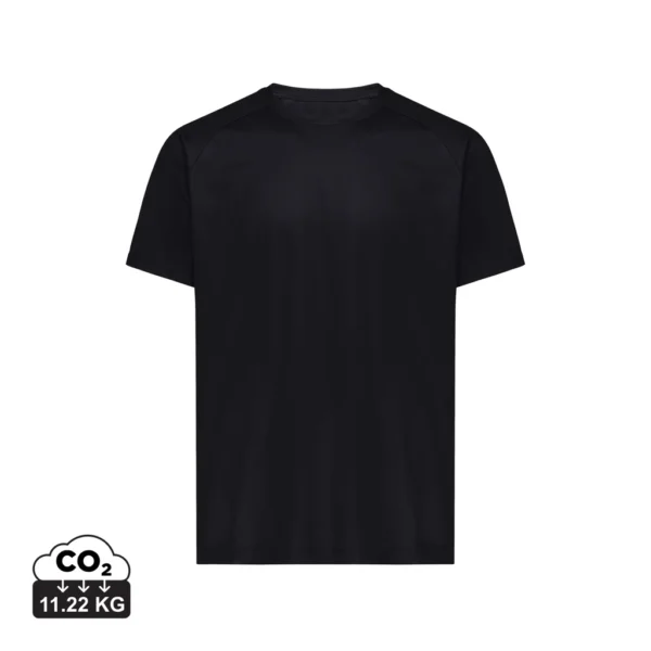 IQONIQ Tikal gerecycled polyester sneldrogend sport t-shirt zwart