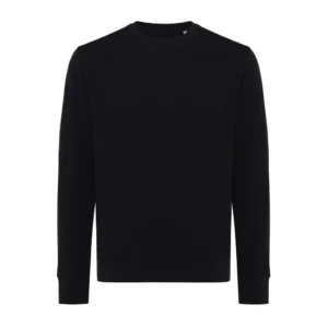 IQONIQ Etosha lichtgewicht gerecycled katoen sweater zwart