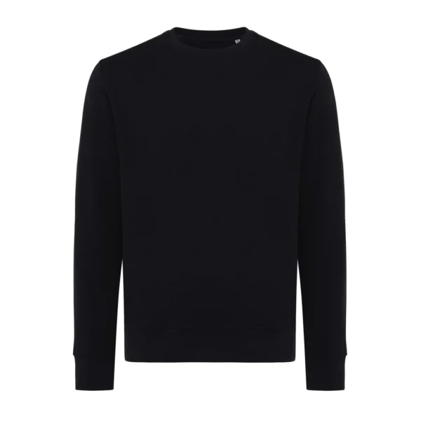 IQONIQ Etosha lichtgewicht gerecycled katoen sweater zwart