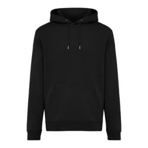 IQONIQ Joshua hoodie van gerecycled katoen zwart