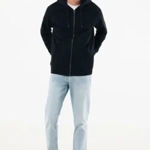 IQONIQ Abisko gerecycled katoen hoodie met rits
