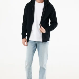 IQONIQ Abisko gerecycled katoen hoodie met rits