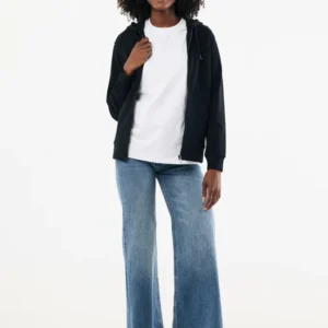 IQONIQ Abisko gerecycled katoen hoodie met rits