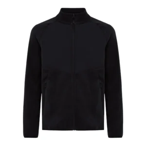 IQONIQ Talung gerecycled polyester fleece jas met rits zwart