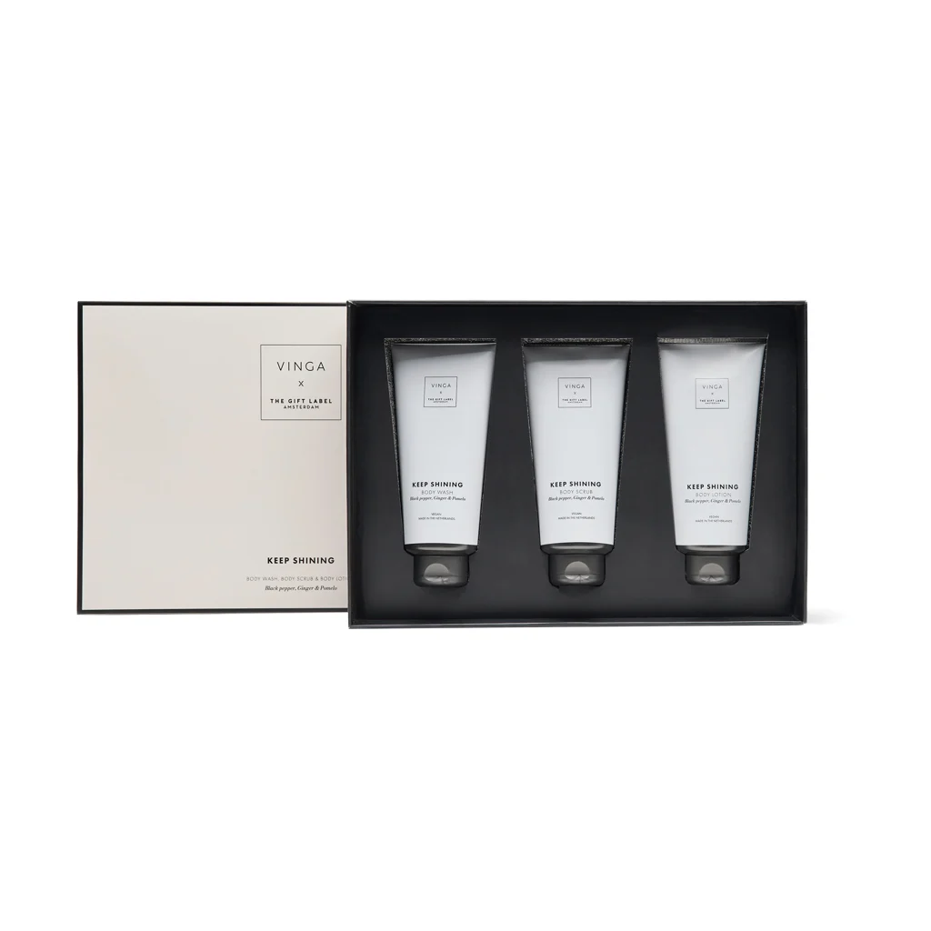 VINGA x TGL giftset voor lichaamsverzorging