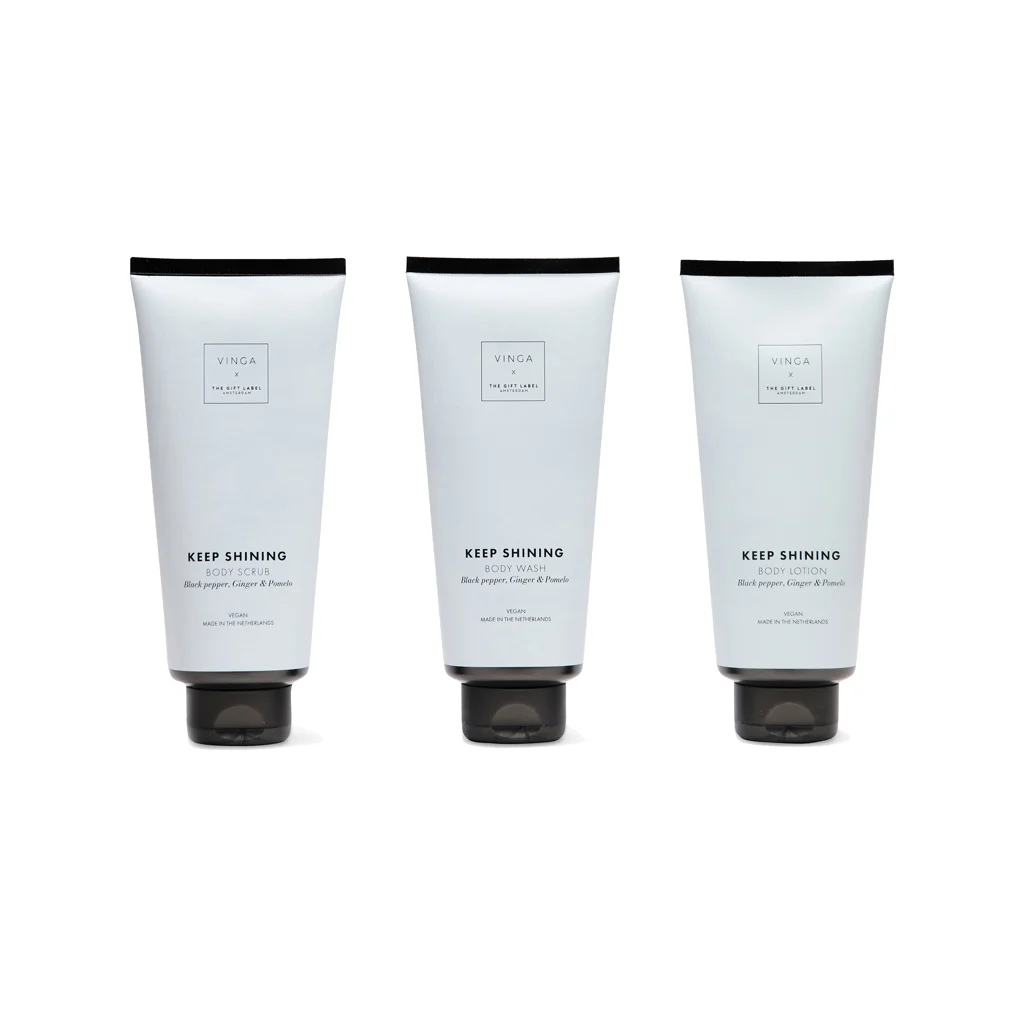 VINGA x TGL giftset voor lichaamsverzorging