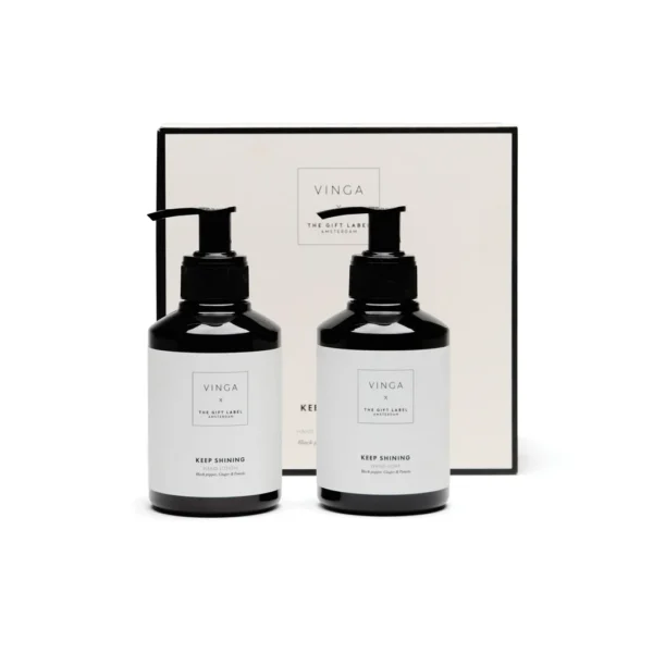 VINGA x TGL giftset voor handverzorging wit, zwart