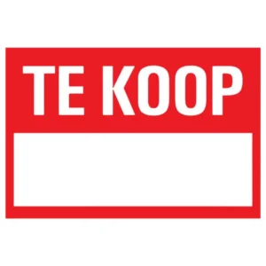 A3 Formaat Te Koop Bord van Stevig 2 mm Polystyreen - Perfect voor Effectieve Verkoopboodschappen!