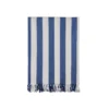 VINGA Ornos GRS katoenen hamamdoek blauw, wit