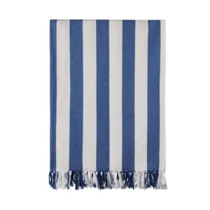 VINGA Ornos GRS hamam gezinshanddoek blauw, wit