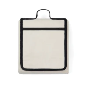 VINGA Volonne AWARE™ recycled canvas picknickkleed gebroken wit, zwart