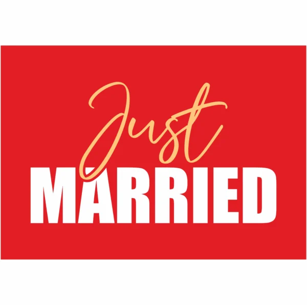 Just Married vlag