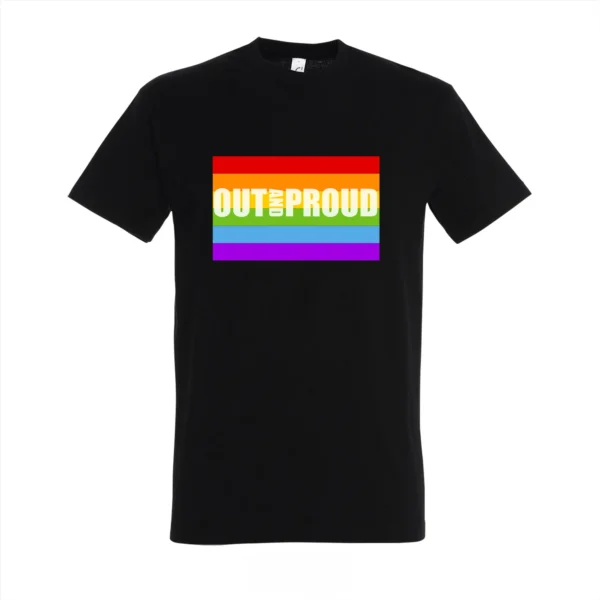 T-shirt Out and Proud -LGBTI - Pride