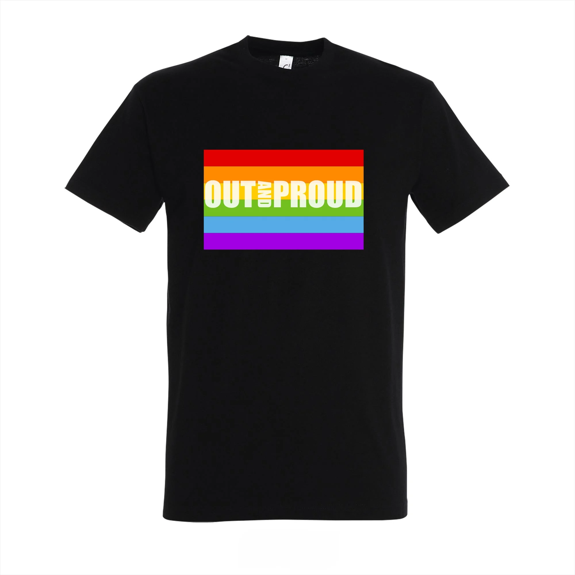 T-shirt Out and Proud -LGBTI - Pride