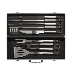 12-delige barbecue set in aluminium koffer