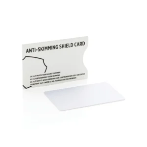 Anti-skimming beschermkaart met actieve stoorzender chip
