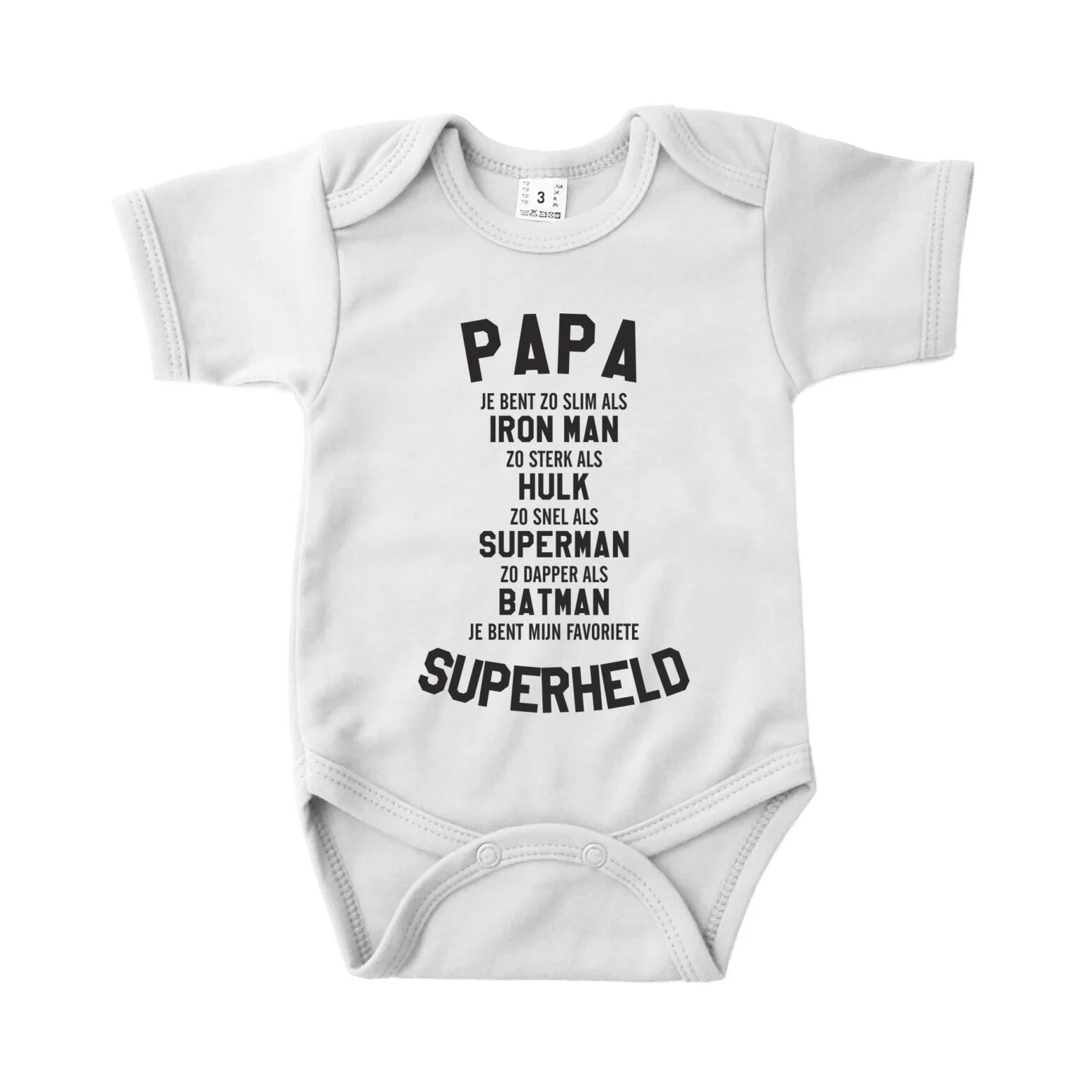 Romper Pap Je bent mijn favoriete Superheld