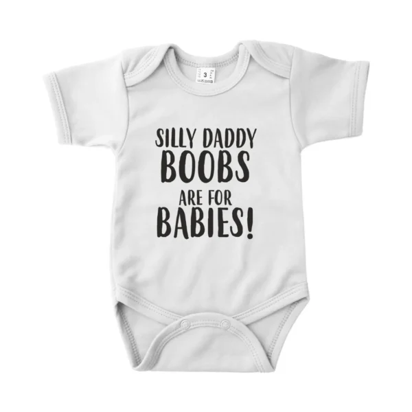 Romper Silly daddy boobs are for babies!