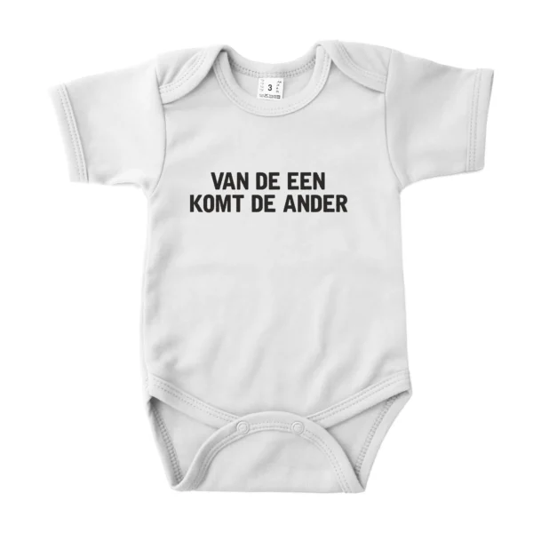 Romper Van de een komt de ander